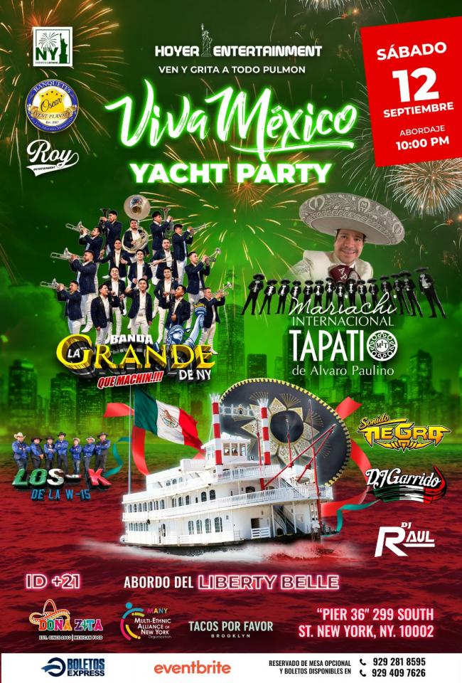 VIVA MEXICO YACHT PARTY