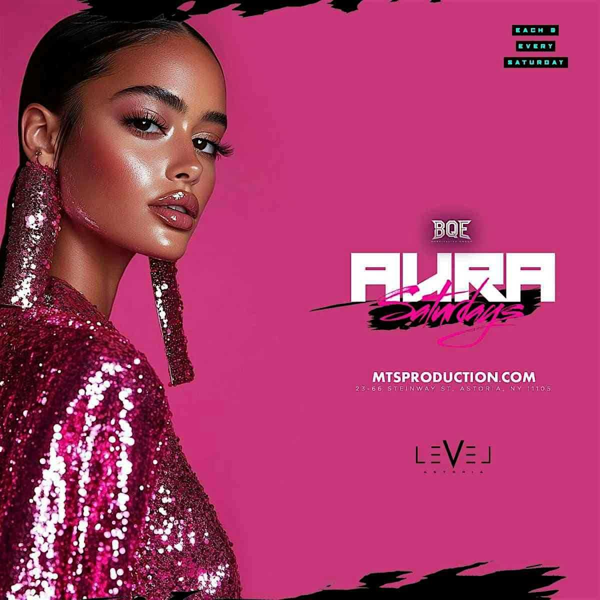 Buy tickets for AURA Saturdays at Level Astoria | Hip Hop & Afrobeats Party Queens – September 5, 2026 AURA Saturdays at Level Astoria | Hip Hop & Afrobeats Party Queens – September 5, 2026