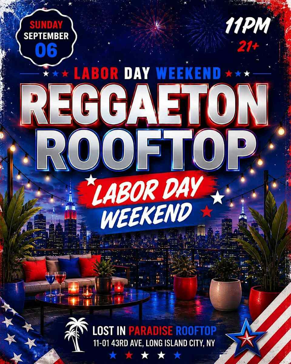 Labor Day Weekend Reggaeton Rooftop Party – Lost in Paradise