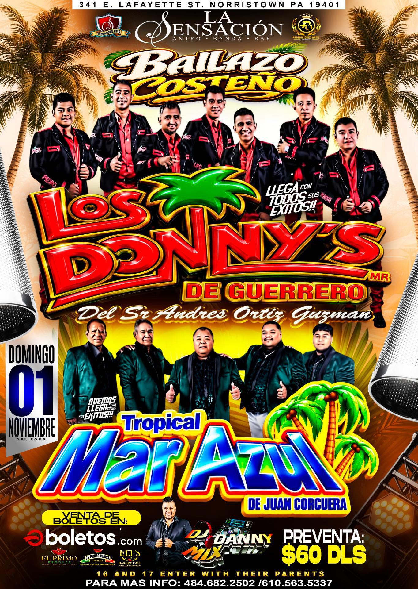 Buy tickets for LOS DONNY'S DE GUERRERO | TROPICAL MAR AZUL LOS DONNY'S DE GUERRERO | TROPICAL MAR AZUL