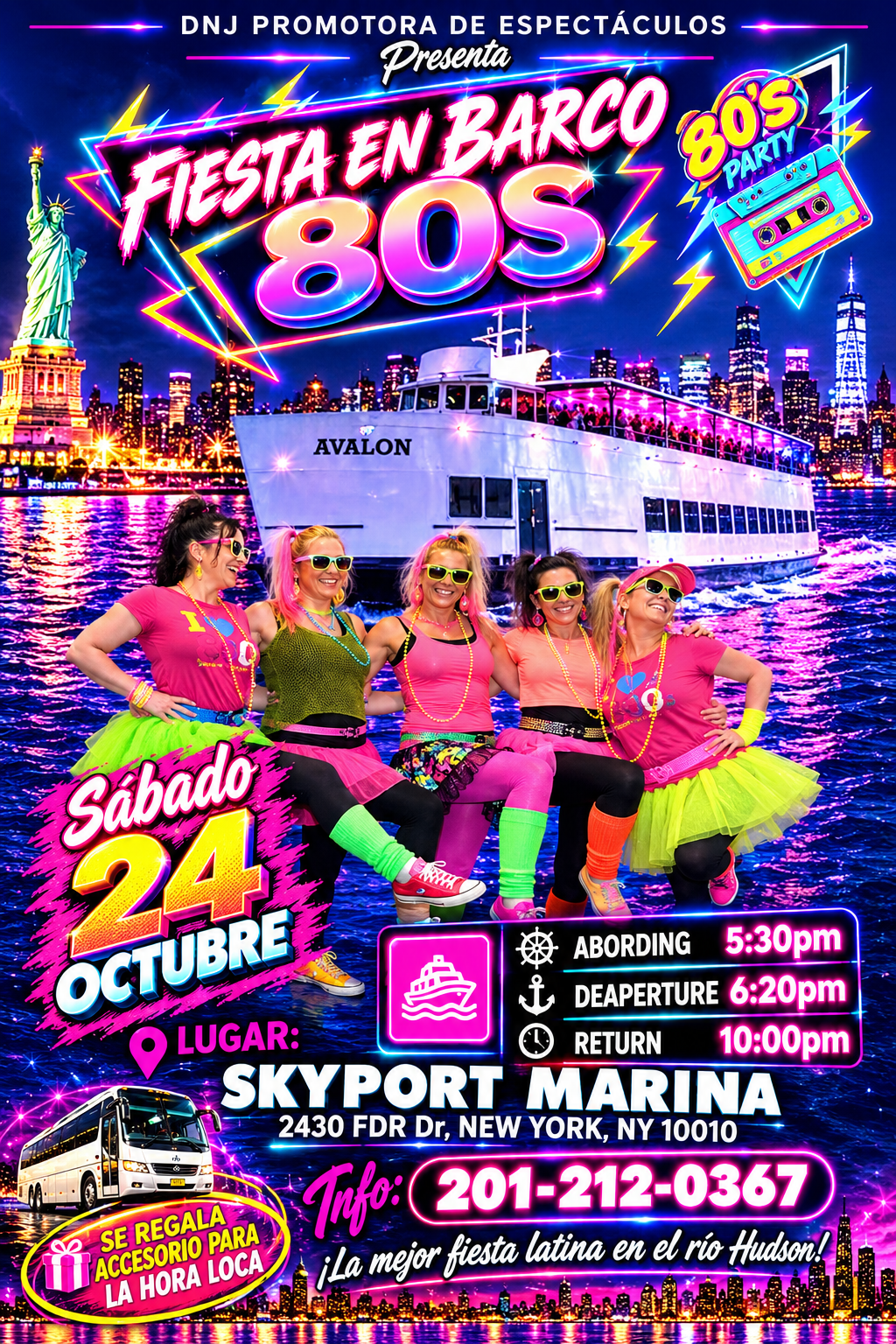 Buy tickets for FIESTA EN BARCO - OCHENTERO 80º FIESTA EN BARCO - OCHENTERO 80º