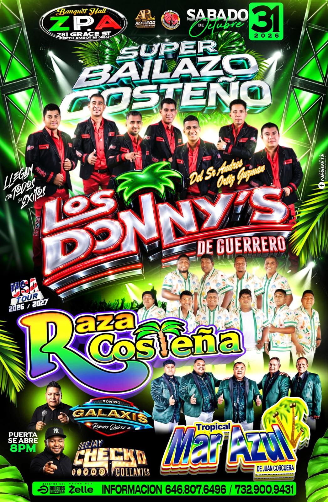 Buy tickets for LOS DONNY'S DE GUERRERO | RAZA COSTEÑA | CONJUNTO MAR AZUL LOS DONNY'S DE GUERRERO | RAZA COSTEÑA | CONJUNTO MAR AZUL