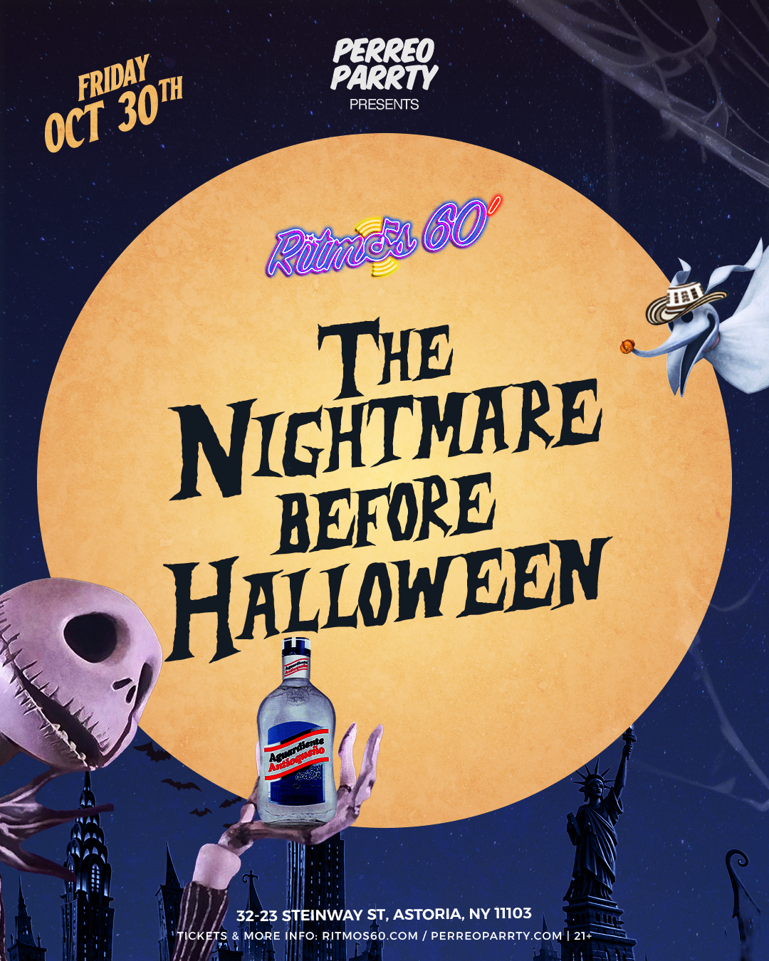 Buy tickets for The Nightmare Before Halloween Colombian Parrty at Ritmos 60 The Nightmare Before Halloween Colombian Parrty at Ritmos 60