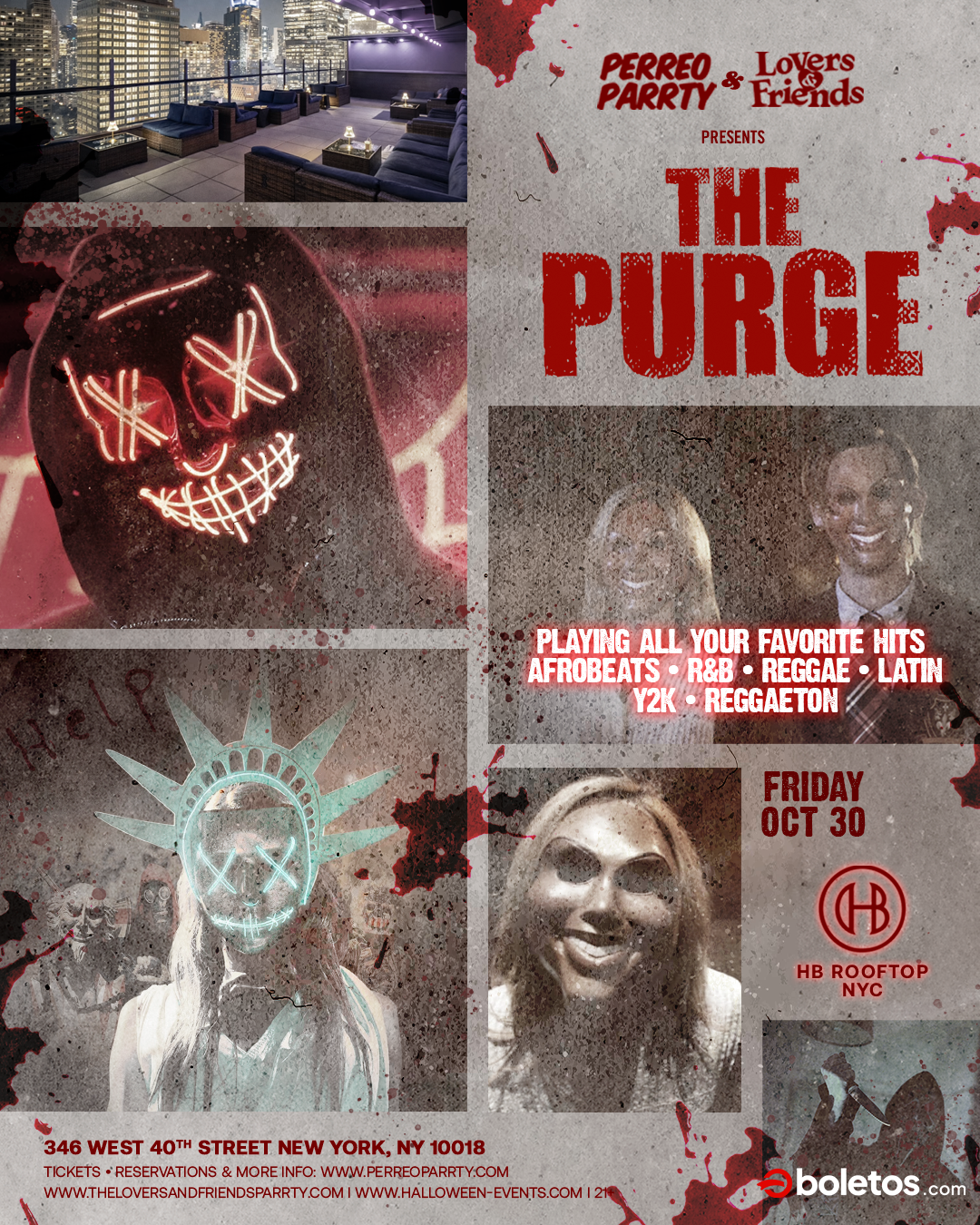 Buy tickets for The Purge Halloween Hotel Rooftop - #1 Skyline Views of NYC The Purge Halloween Hotel Rooftop - #1 Skyline Views of NYC