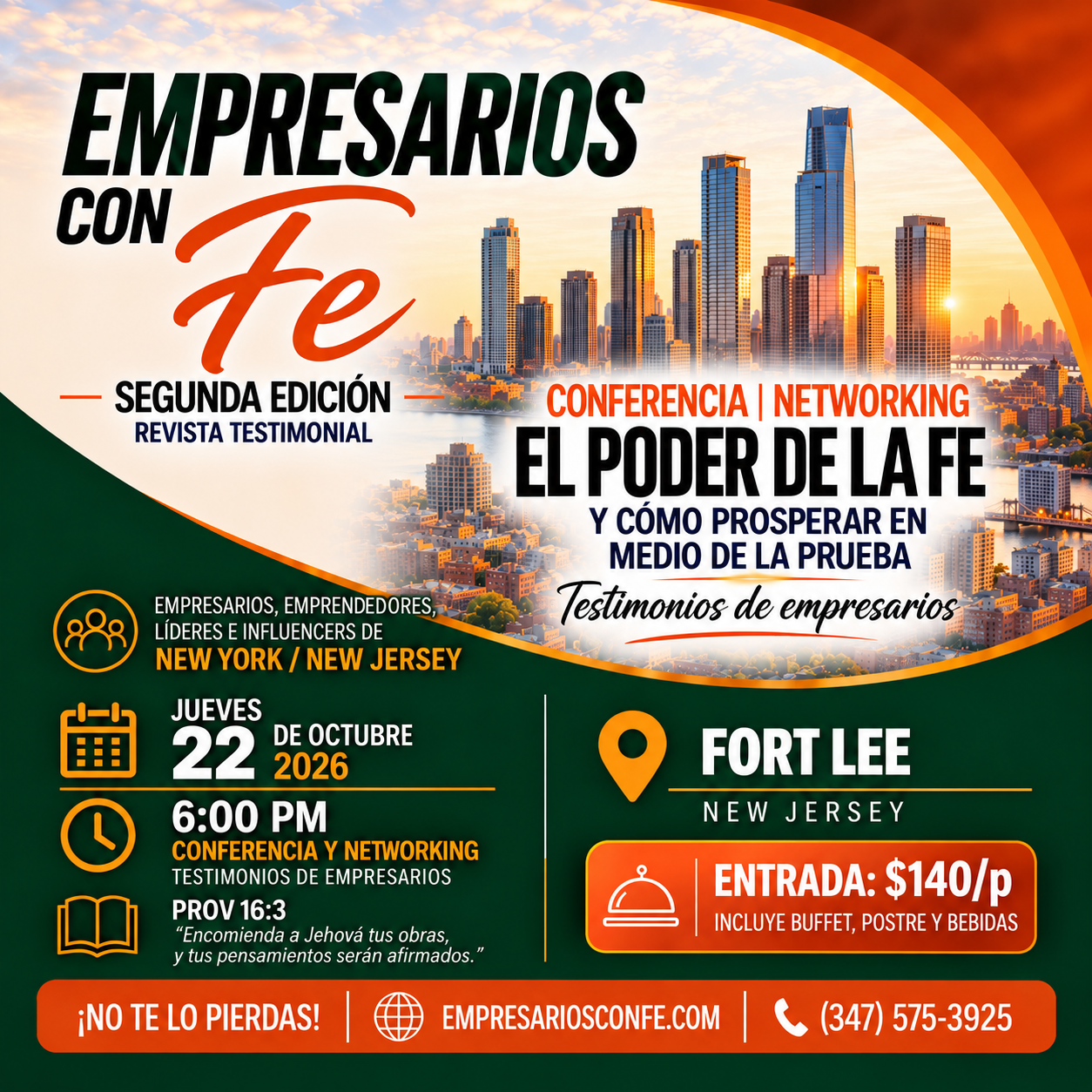 LANZAMIENTO DE EMPRESARIOS CON FE | CONFERENCIA | NETWORKING 