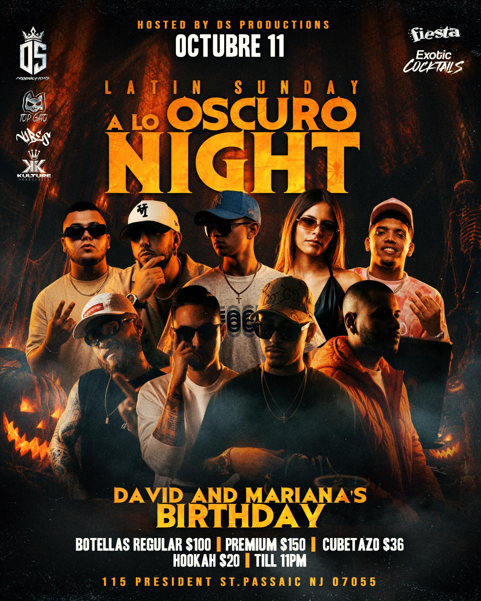 Buy tickets for LATIN SUNDAY - A LO OSCURO NIGHT LATIN SUNDAY - A LO OSCURO NIGHT