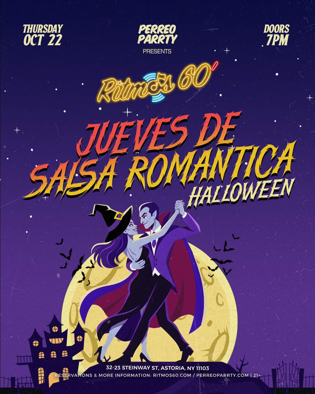 Buy tickets for Halloween Ritmos Jueves De Salsa Romantica Colombian Party at Ritmos 60 Halloween Ritmos Jueves De Salsa Romantica Colombian Party at Ritmos 60