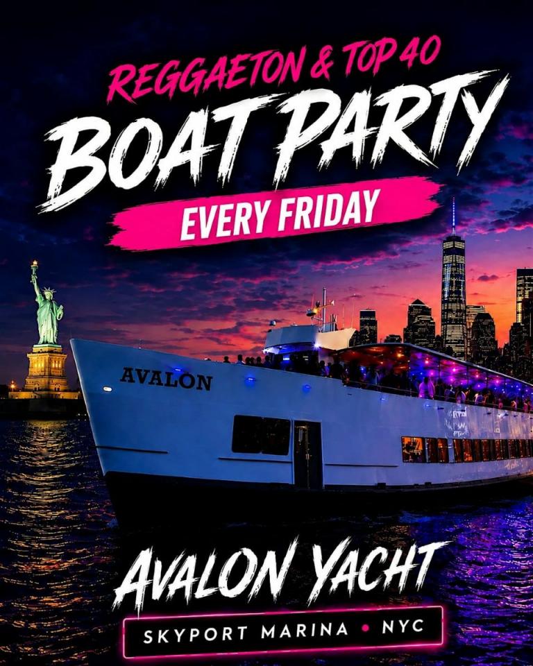 Buy tickets for Reggaeton Boat Party NYC | Avalon Yacht at Skyport Marina – Oct 9 Reggaeton Boat Party NYC | Avalon Yacht at Skyport Marina – Oct 9