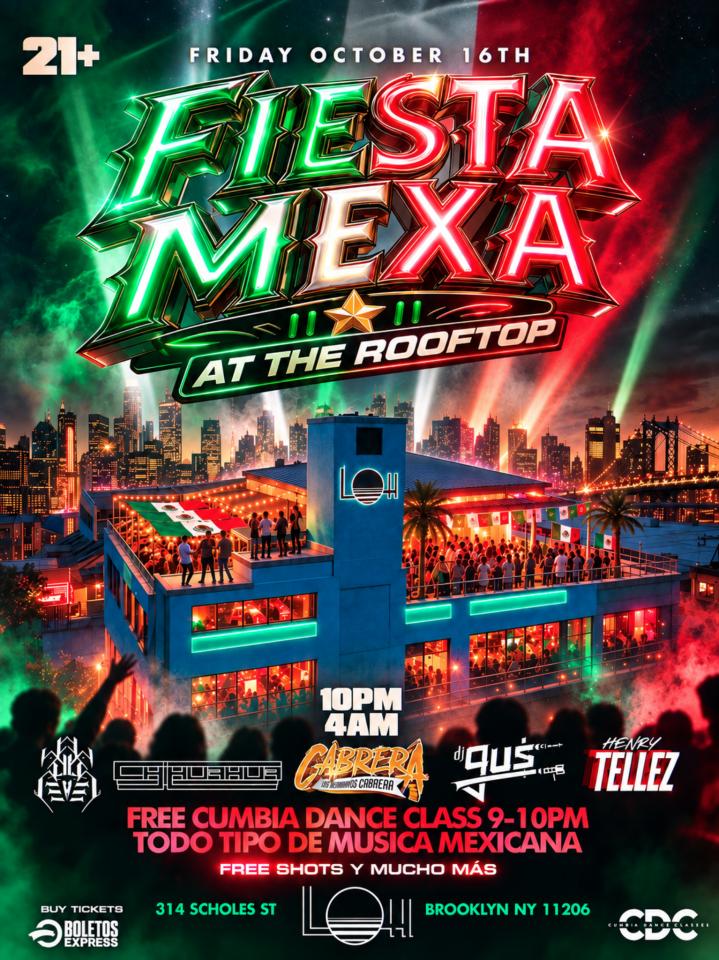 Buy tickets for Fiesta Mexa at The Rooftop Fiesta Mexa at The Rooftop