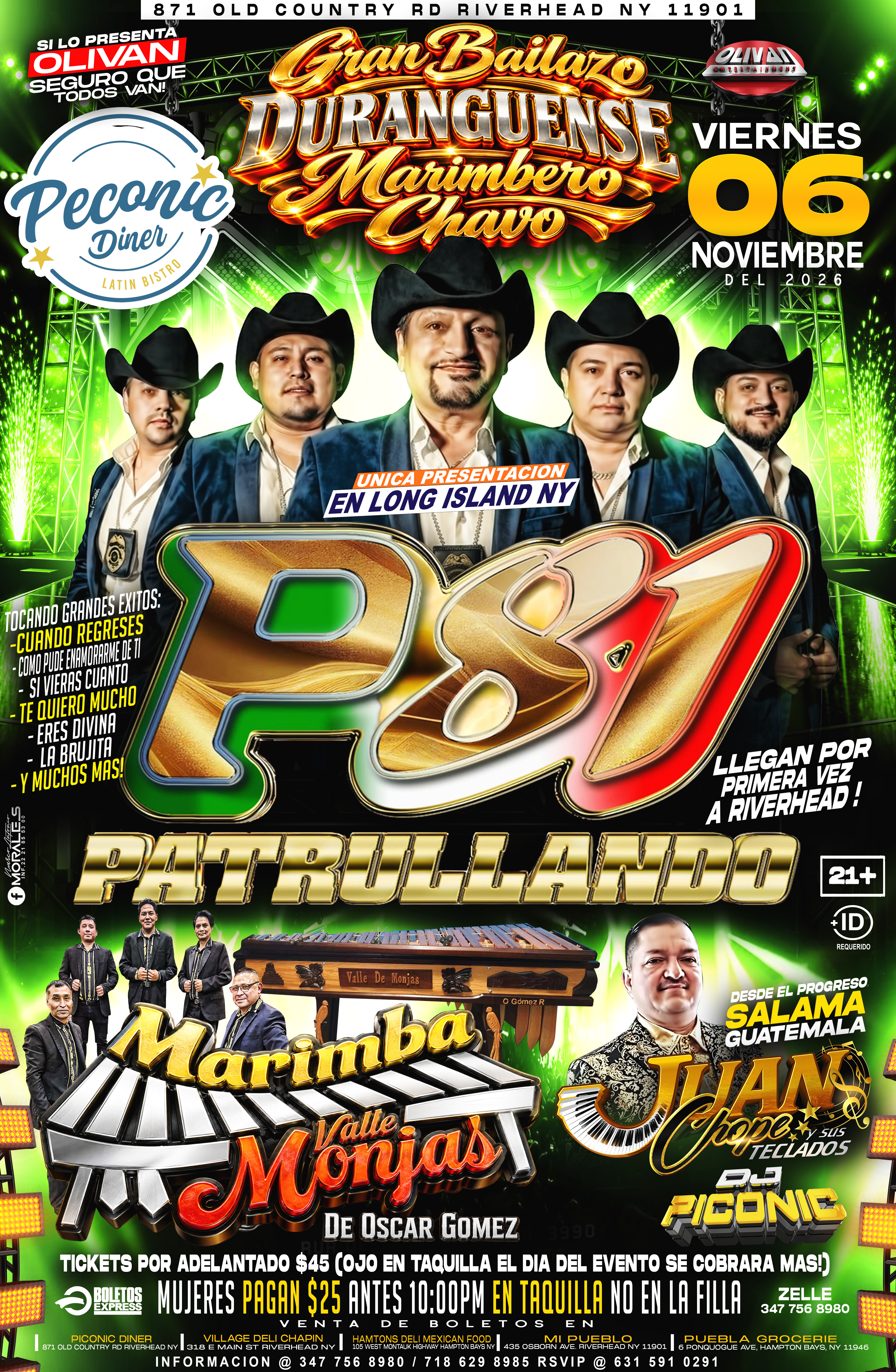 Buy tickets for P81 Patrullando, Marimba Valle De Monjas, Juanchope Y Sus Teclados P81 Patrullando, Marimba Valle De Monjas, Juanchope Y Sus Teclados