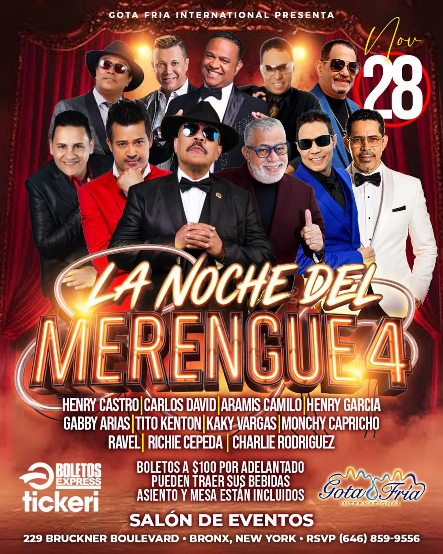 Buy tickets for La noche del merengue 4 La noche del merengue 4
