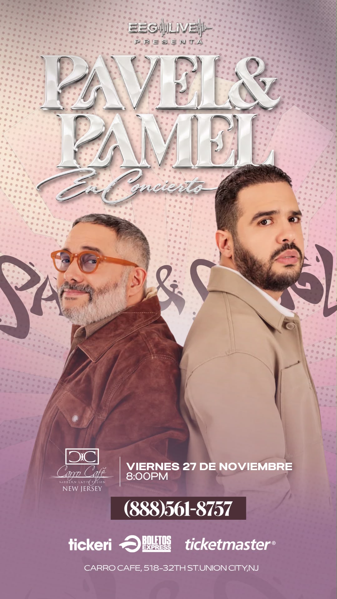 PAVEL Y PAMEL - RESERVA DE MESA 