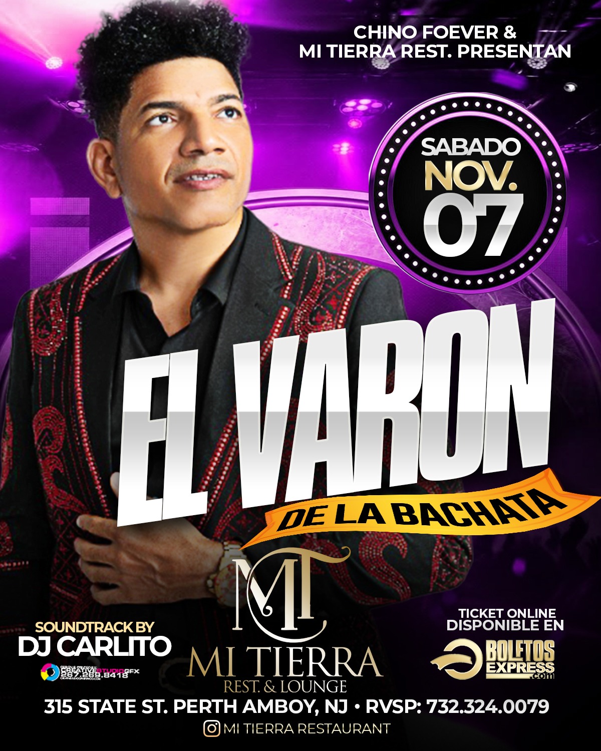Buy tickets for EL VARON DE LA BACHATA EL VARON DE LA BACHATA