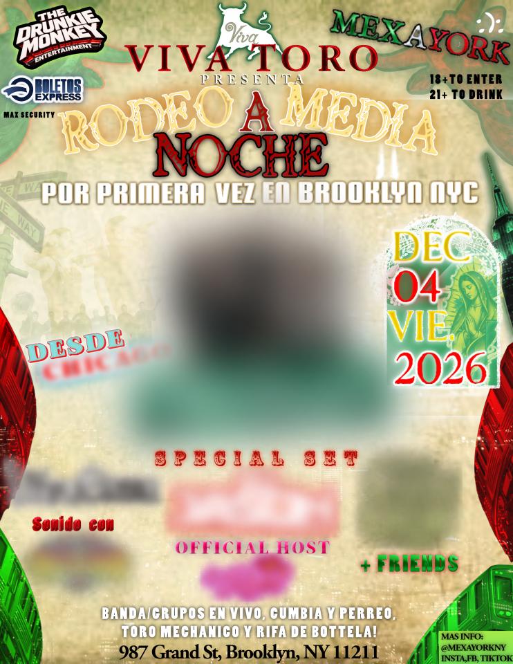 Buy tickets for RODEO A MEDIA NOCHE NYC RODEO A MEDIA NOCHE NYC