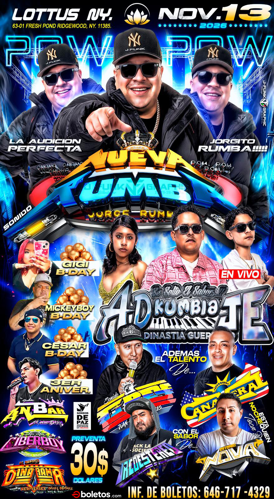 Buy tickets for NUEVA RUMBA & AD Kumbia JE NUEVA RUMBA & AD Kumbia JE