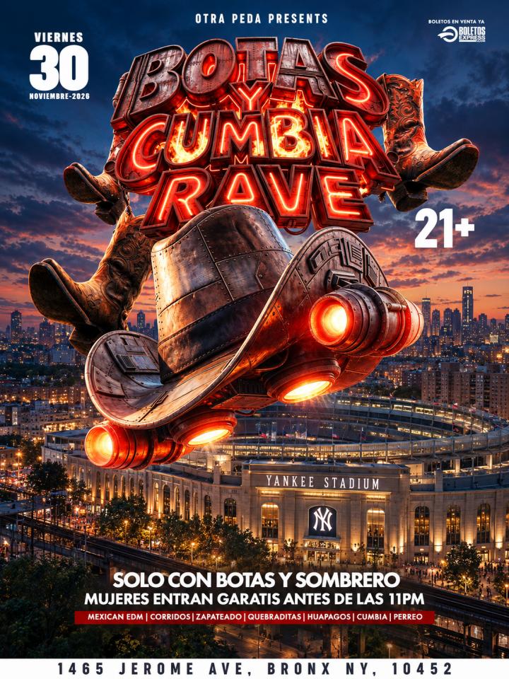 Buy tickets for BOTAS Y CUMBIA RAVE BOTAS Y CUMBIA RAVE