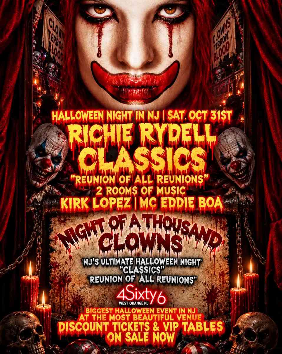 Buy tickets for Night of a Thousand Clowns at 4Sixty6 – NJ Halloween Party Night of a Thousand Clowns at 4Sixty6 – NJ Halloween Party