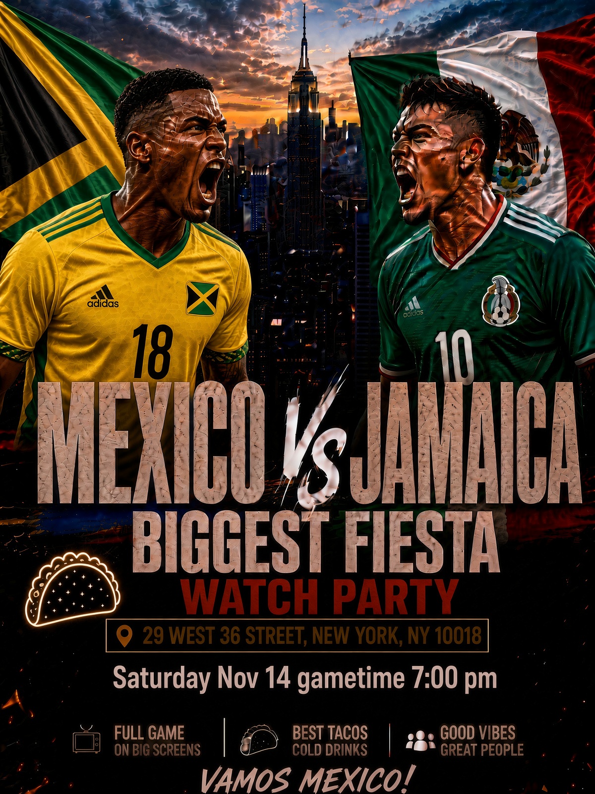 Buy tickets for Mexico vs jamaica watch party Mexico vs jamaica watch party