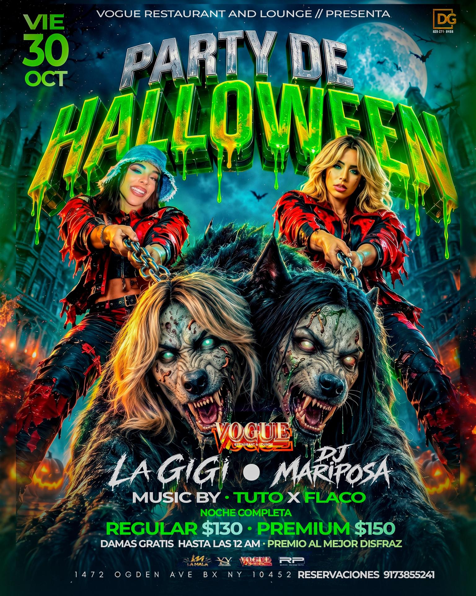 Halloween party con dj Mariposa  & La gigi